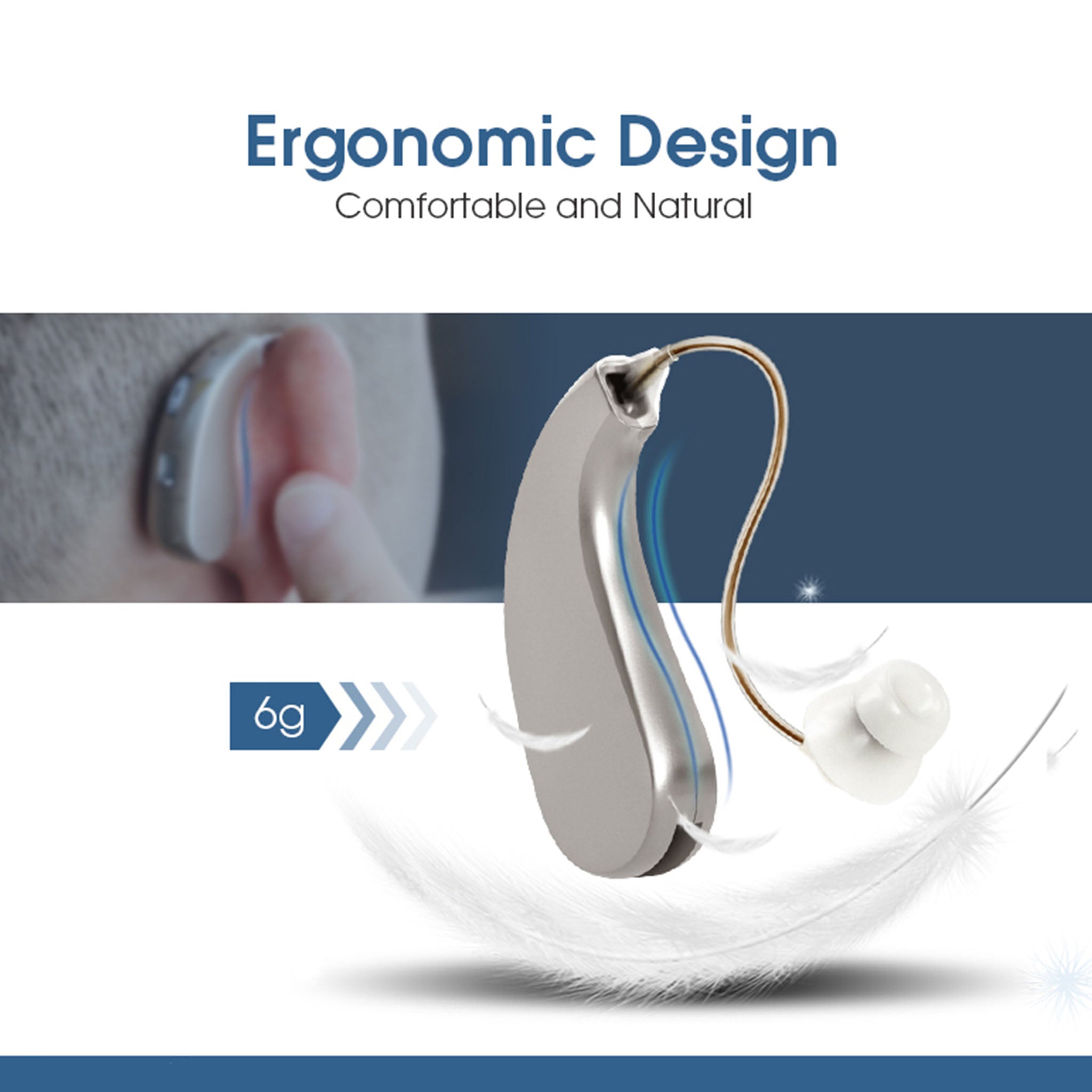 Rechargeable BTE Hearing Aids